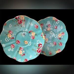 Grace’s Teaware shabby, rose, porcelain saucers from Witch’s Estate Sale/Story